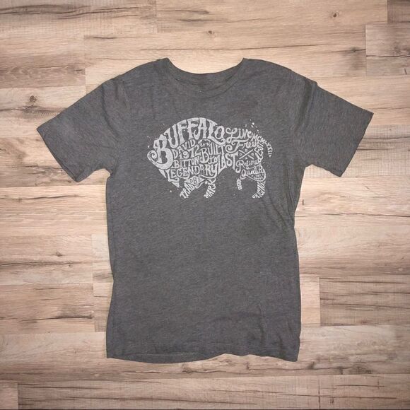 Buffalo David Bitton Boys Gray T Shirt Size M - Picture 1 of 4